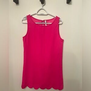 Hot Pink Scalloped Dress